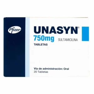UNASYN 750 MG 20 TABLETAS (A)(3%+)(PAE)