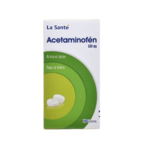 ACETAMINOFEN 500 MG 100 TABLETAS LS