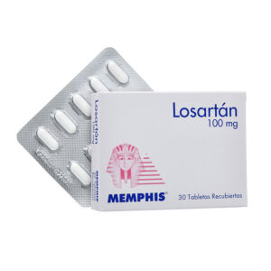 LOSARTAN 100 MG 30 TABLETAS MP