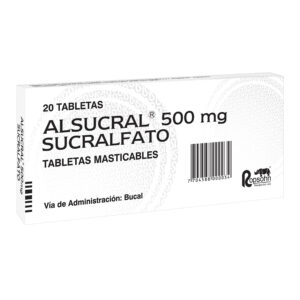 ALSUCRAL 500 MG MASTICABLE 20 TBS