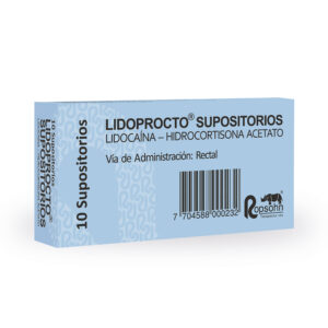LIDOPROCTO 10 SUPOSITORIOS(3%+)
