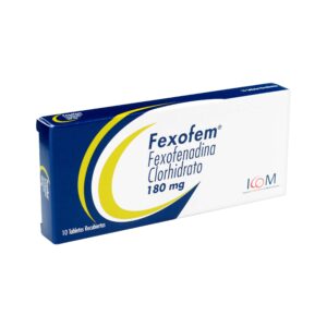 FEXOFEM 180 MG 10 TBS ICOM