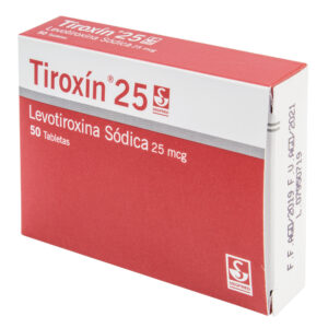 TIROXIN 25 MG 50 TABLETAS(PDB)