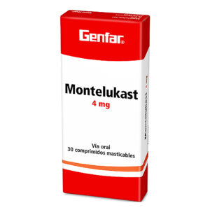 MONTELUKAST 4 MG 30TABLETAS GF