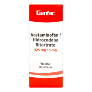 ACETAMINOF / HIDROCO 325MG/5MG 30TBS