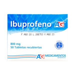IBUPROFENO 800 MG 50 TABLETAS AG