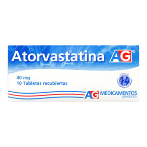 ATORVASTATINA 40 MG 10 TABLETAS AG