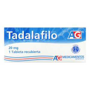 TADALAFILO 20 MG 1 TABLETAS AG