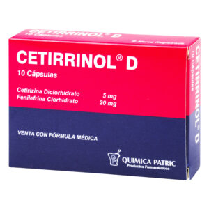 CETIRRINOL D 10 CAPSULAS