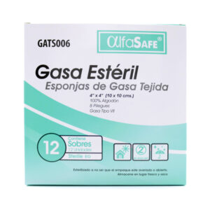 GASA ALFA SAFE ESTERIL 4X4X2 YD 24 UND