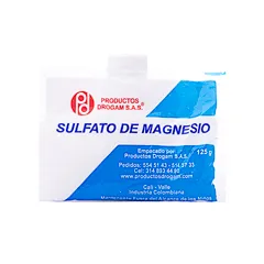 SULFATO DE MAGNESIA 125 GR DROGAM