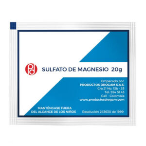 SULFATO DE MAGNESIO 20 GR 24 SBS DROGAM