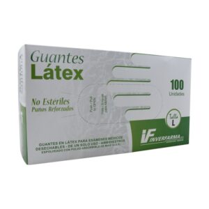 GUANTE LATEX G.V. T.L 100 UND INVERFARMA
