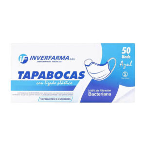 TAPABOCA AZUL 50 UND 10PX 5UND INVERFAR
