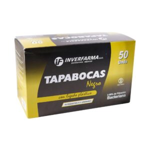 TAPABOCA 50 UDS NEGRO 10PX5 UDS INVERFAR