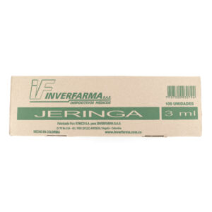 JERINGA 3P 3ML 21X1.1/2 100 UND INVERFAR
