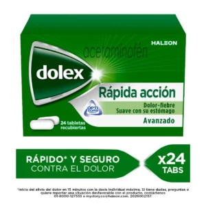 DOLEX RAPIDA ACCION AVANZ 500 MG 24 TBS