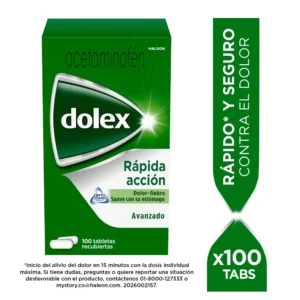 DOLEX AVANZADO 500 MG CAJA 100 TBS