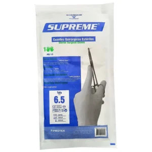 GUANTES QUIRURGICOS ESTERIL SUPREM T 6.5