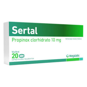 SERTAL 10 MG 20 GRAGEAS