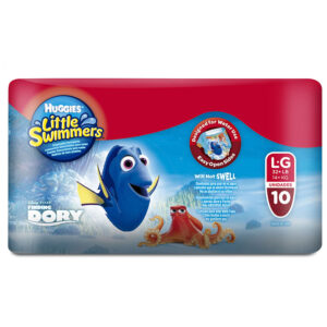 PAN.BANO HUGGIES LITTLE SWIME.M-G 10 UND