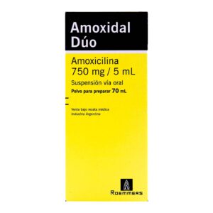 AMOXIDAL DUO 750 MG SUSPENSION 70 ML