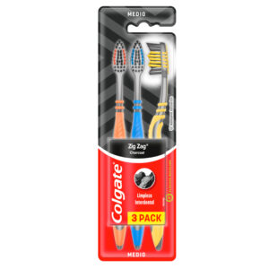 3 CEP.DENTAL COLGATE ZIG ZAG CHARCOAL