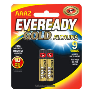 PILA EVEREADY GOLD ALKALINA AAA 2 UND