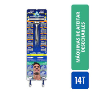 MAQ.AFEITAR PREST.3 10UND+4 DERM PROT