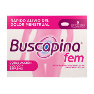 Analgésico Buscapina fem comprimidos x 6 und